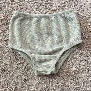 Waffle knit green bloomers